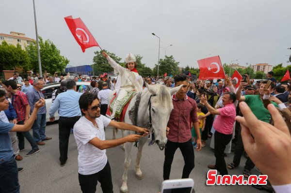 Şəhid oğlunun sünnət toyunda görünməmiş izdiham - FOTOLAR