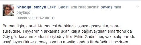 Xədicə İsmayıl ReAl-çıları təhqir etdi: "Onu gərək eşşəyə qoşaydılar..." - FOTOLAR