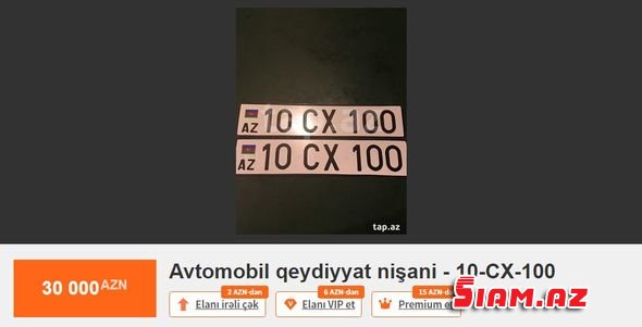 22 manatlıq nömrə necə 10000 manata satılır?