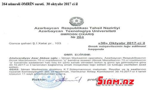 Texnologiya Universitetində şərlənən şikayətçi danışdı