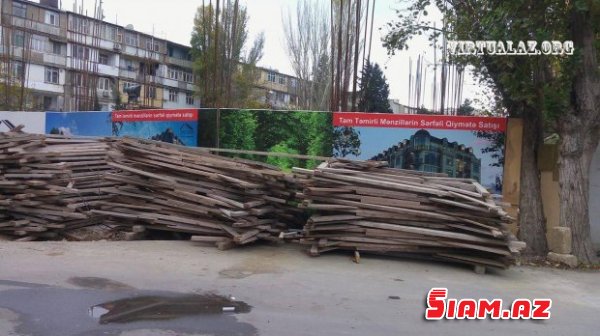 Bakıxanovda ağacları qırıb yerində bina tikən “lap böyük” adamlar kimdir...