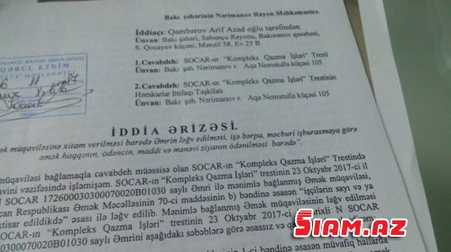 Rəis 38 ilin neftçisini döyüb işdən qovdu