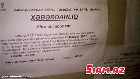 Baba Rzayevin Sabunçudakı kadrı “gün verib, işıq vermir” - FOTO