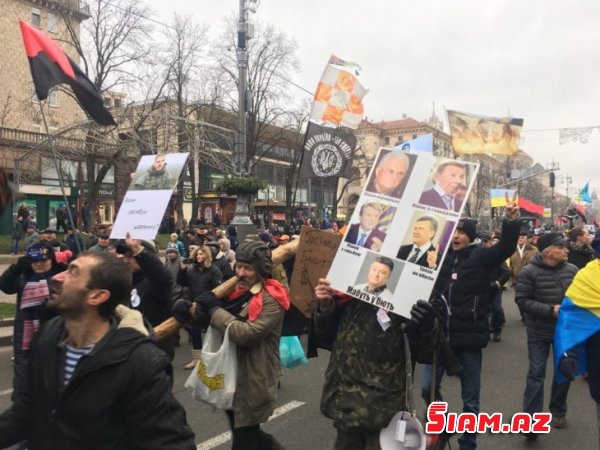 Ukrayna hökumətinə qarşı Saakaşvili marşı - CANLI YAYIM