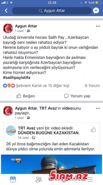 Uludağ universitetində Azərbaycan bayrağı endirildi: Türkiyə etiraza qalxdı – Video